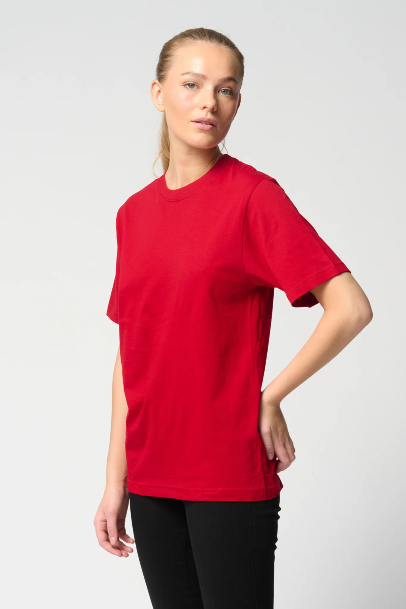Oversized t-shirt - Red - Image 3