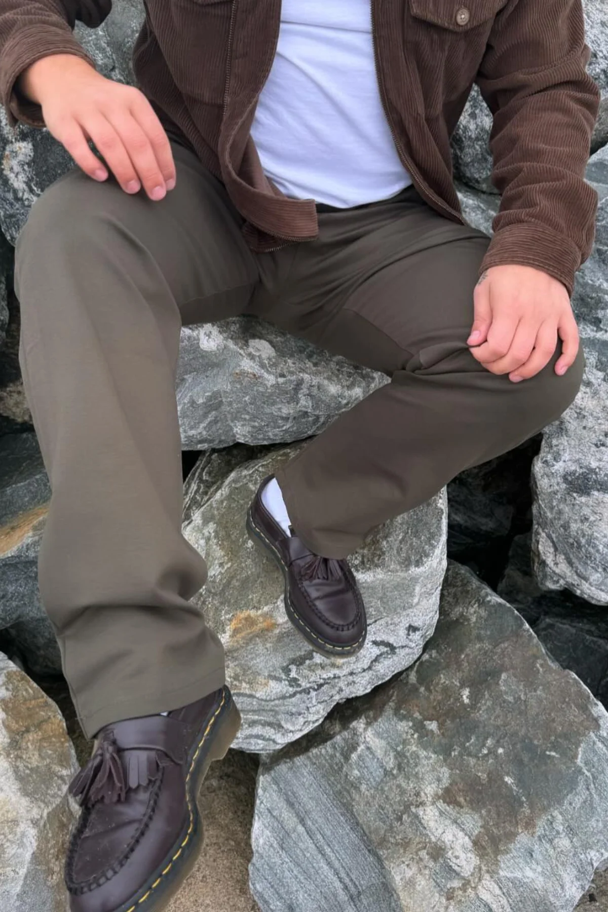 Performance Pants Wide - Army Green - Image 3