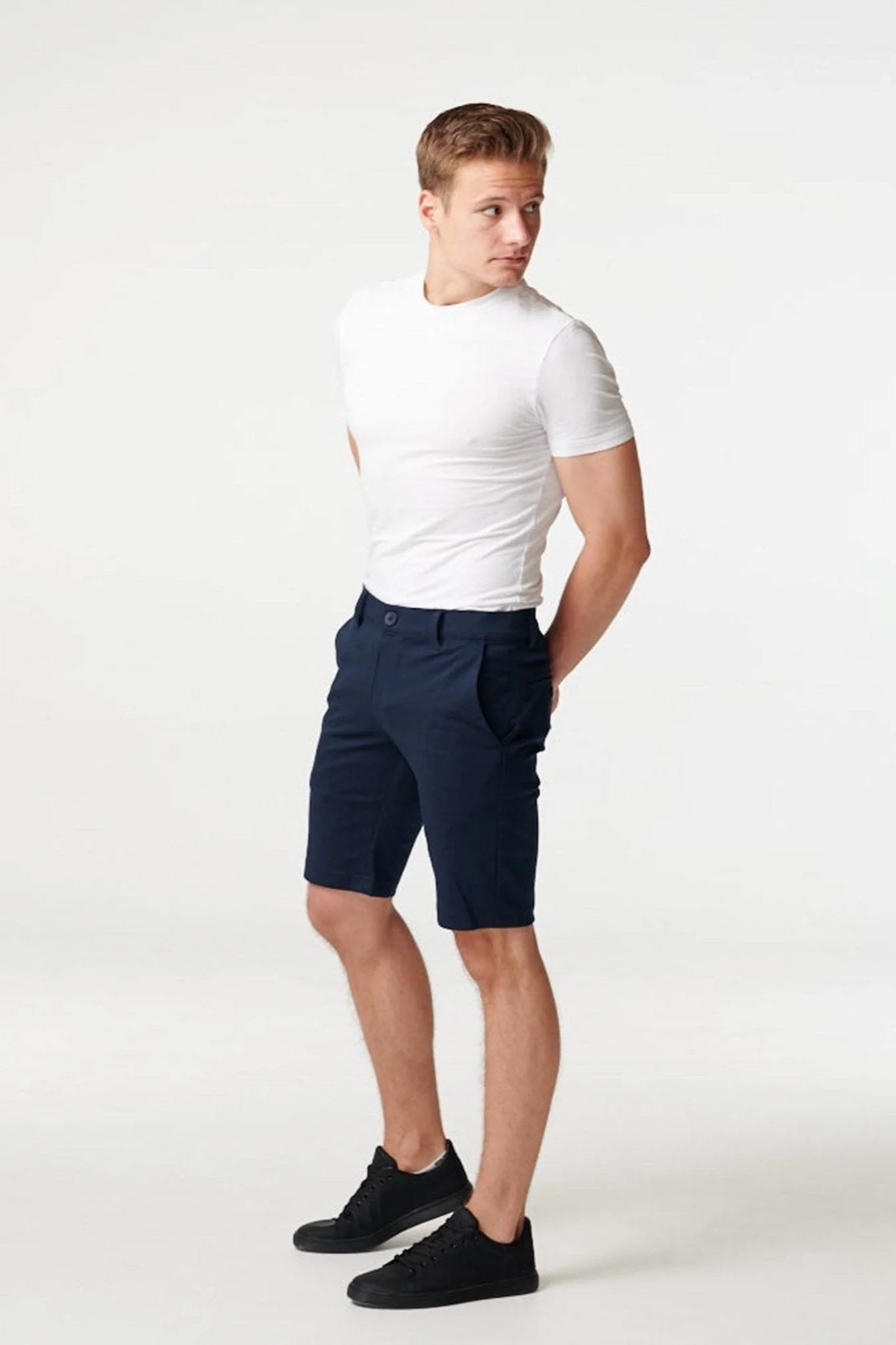 Chino Shorts - Navy - Image 3