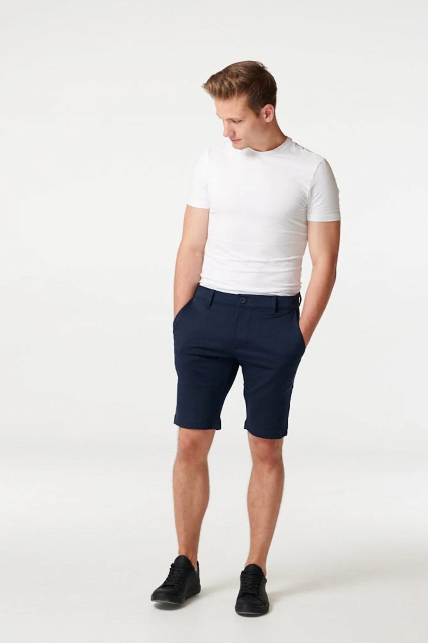 Chino Shorts - Navy - Image 4