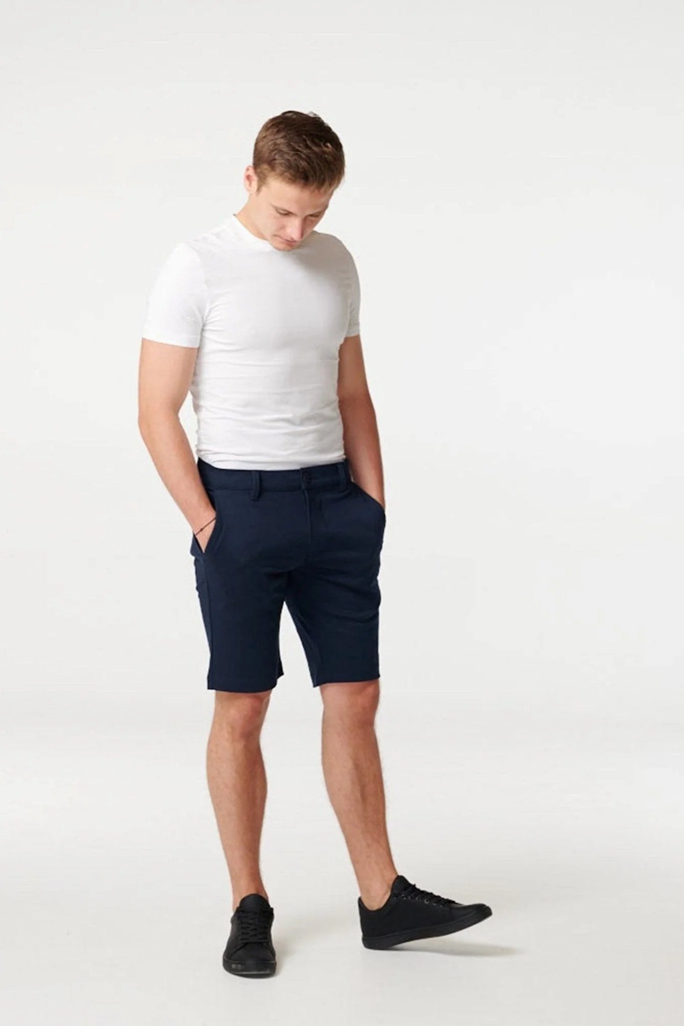 Chino Shorts - Navy - Image 5
