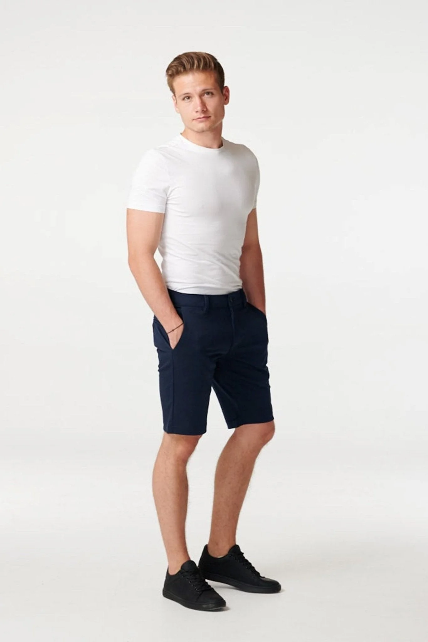 Chino Shorts - Navy - Image 6