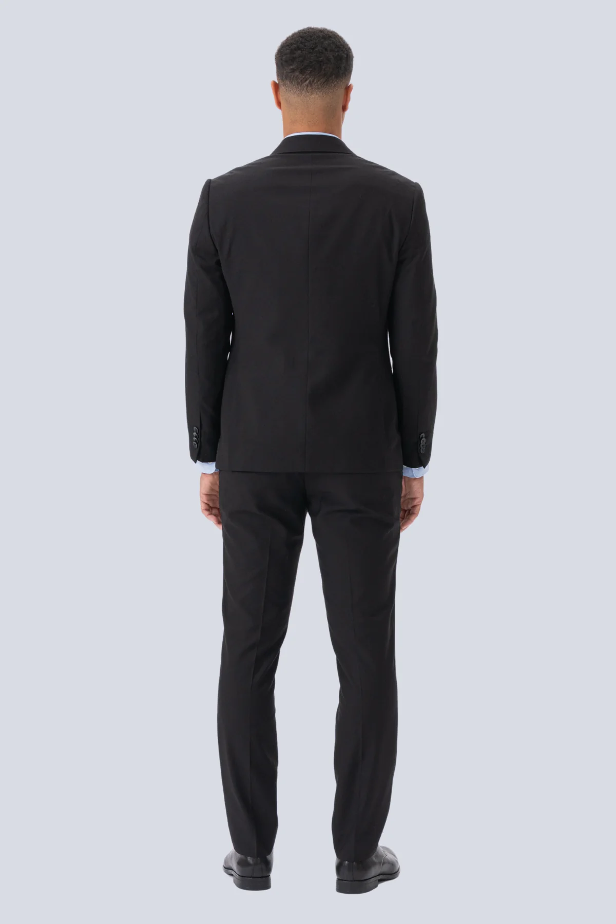 Premium Double-breasted Suit (Black) - Image 4