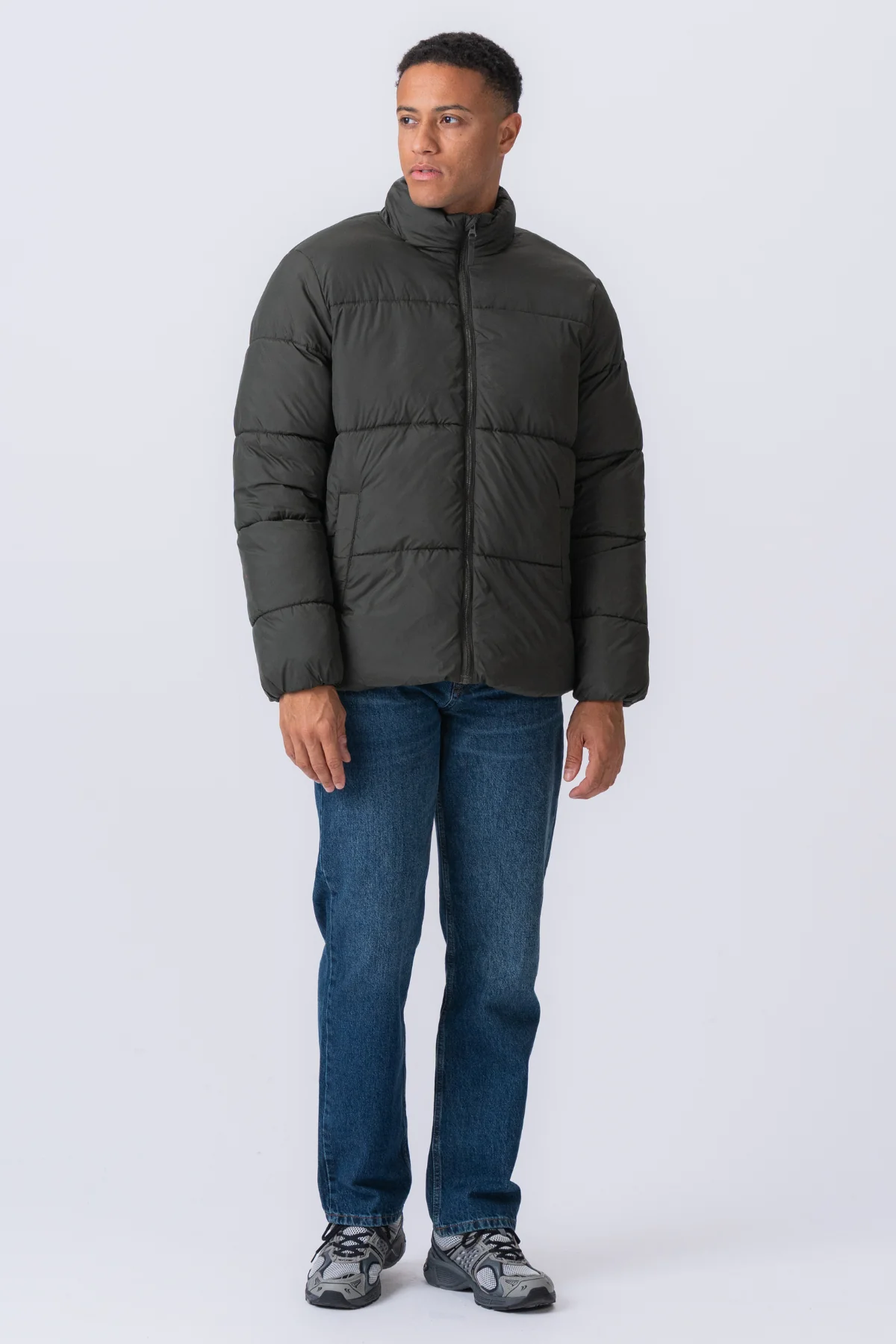 Puffer Jacket - Olive - Image 9