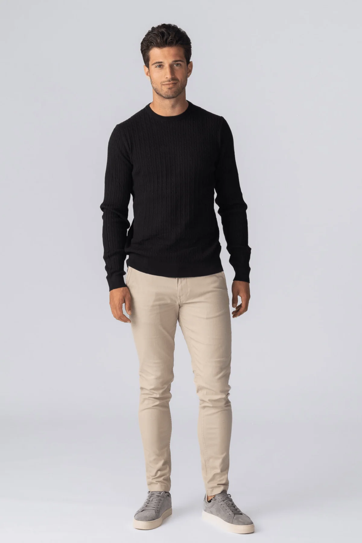 Pullover Cable Knit - Black - Image 5