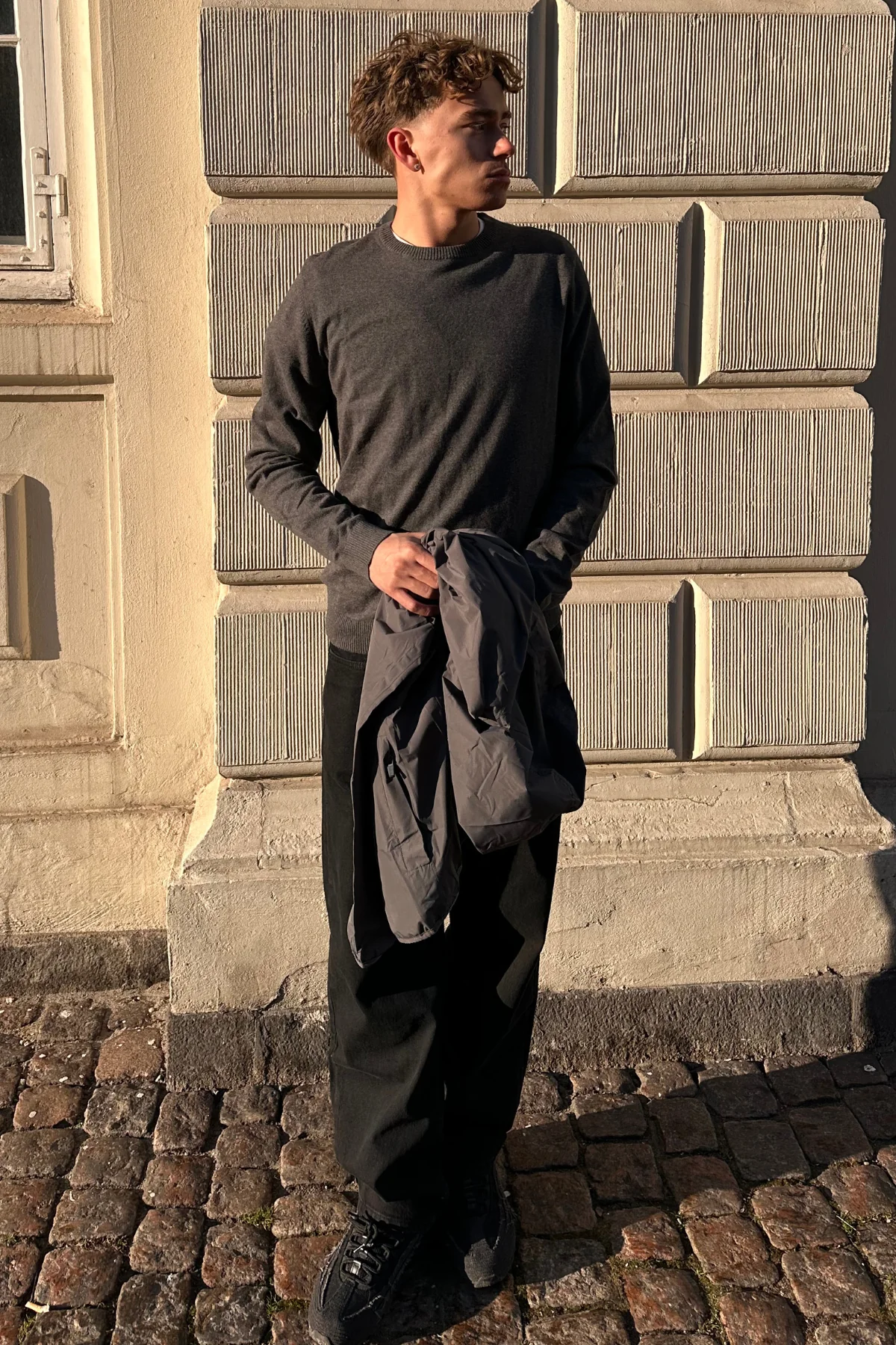 Pullover Roundneck - Charcoal Melange - Image 2
