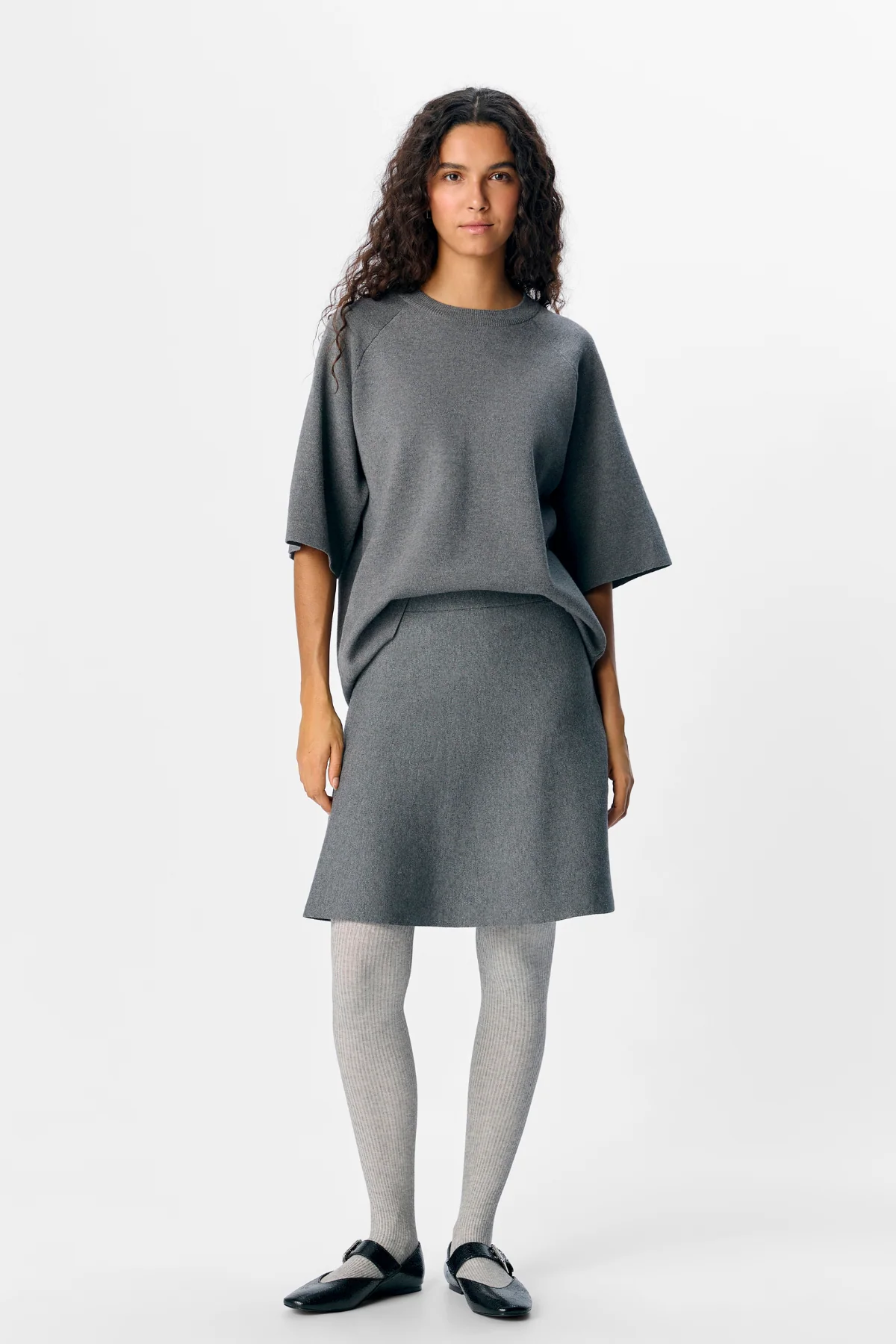 Reynard 2/4 Knit Pullover - Medium Grey Melange - Image 5
