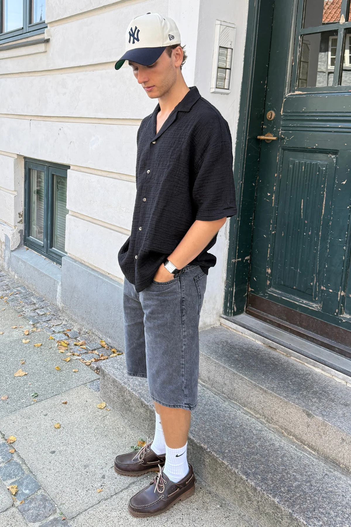 Short Sleeve Shirt - Black - Image 3