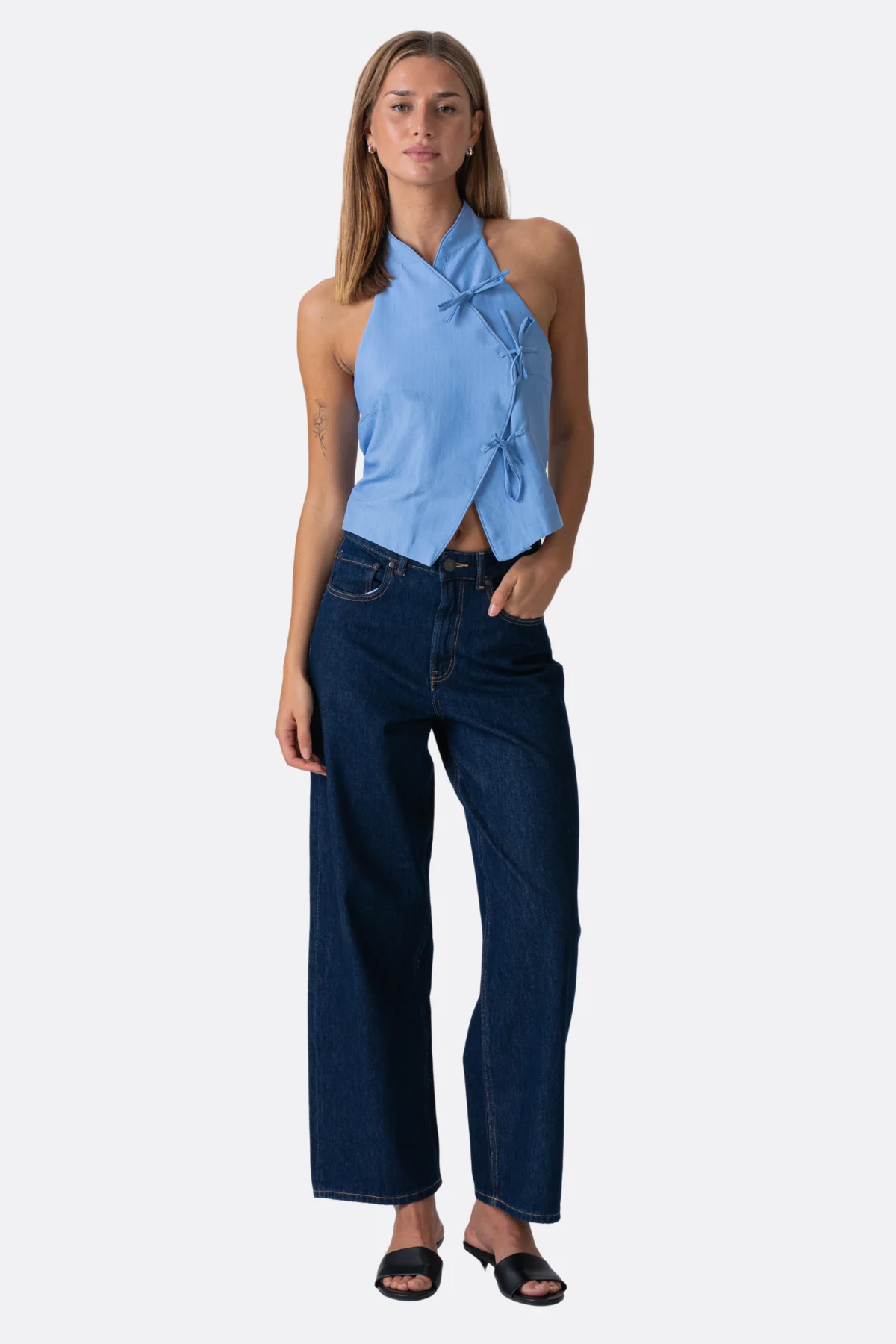 Silva Striped Top - Blue - Image 4