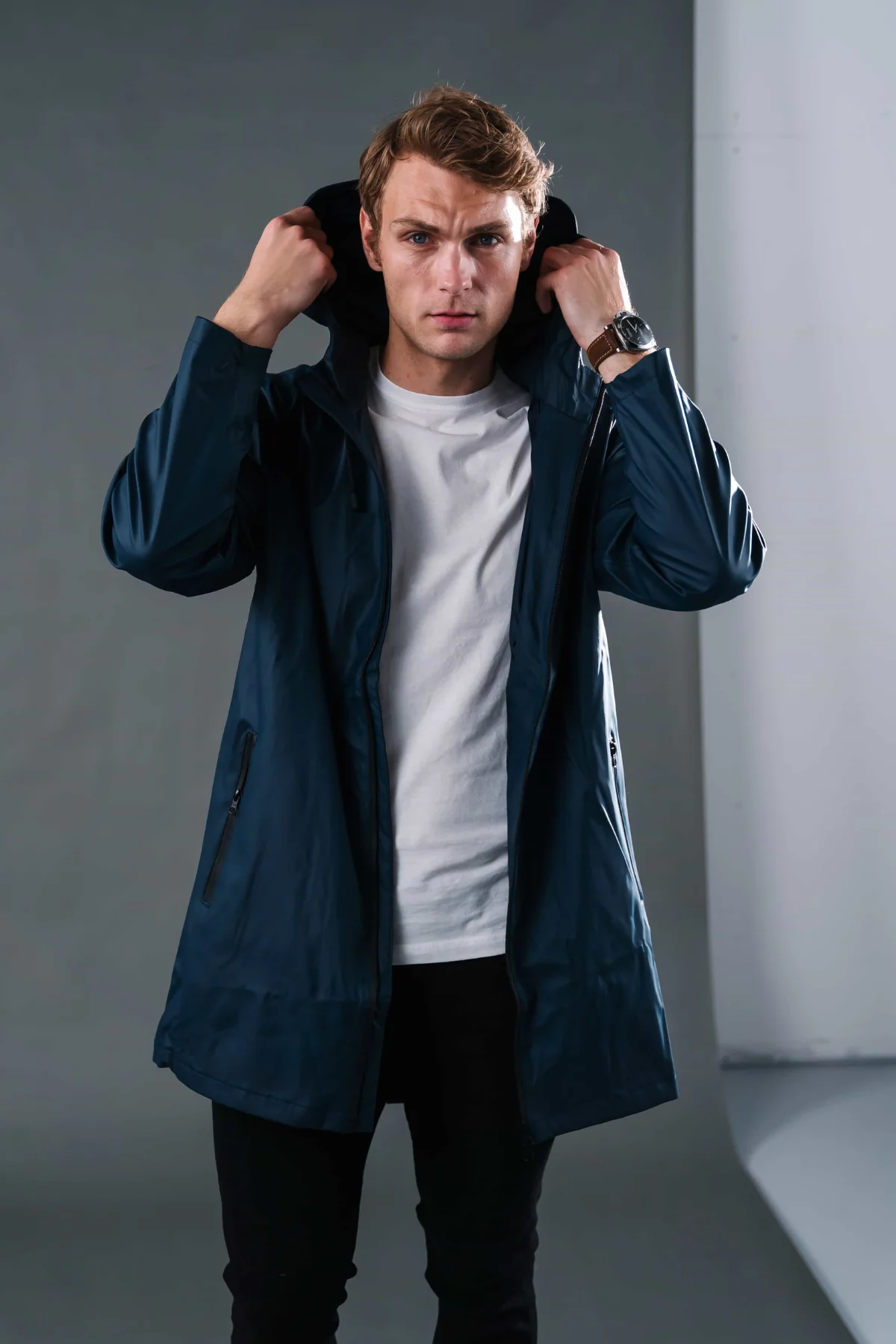 Sitka Raincoat - Navy - Image 2
