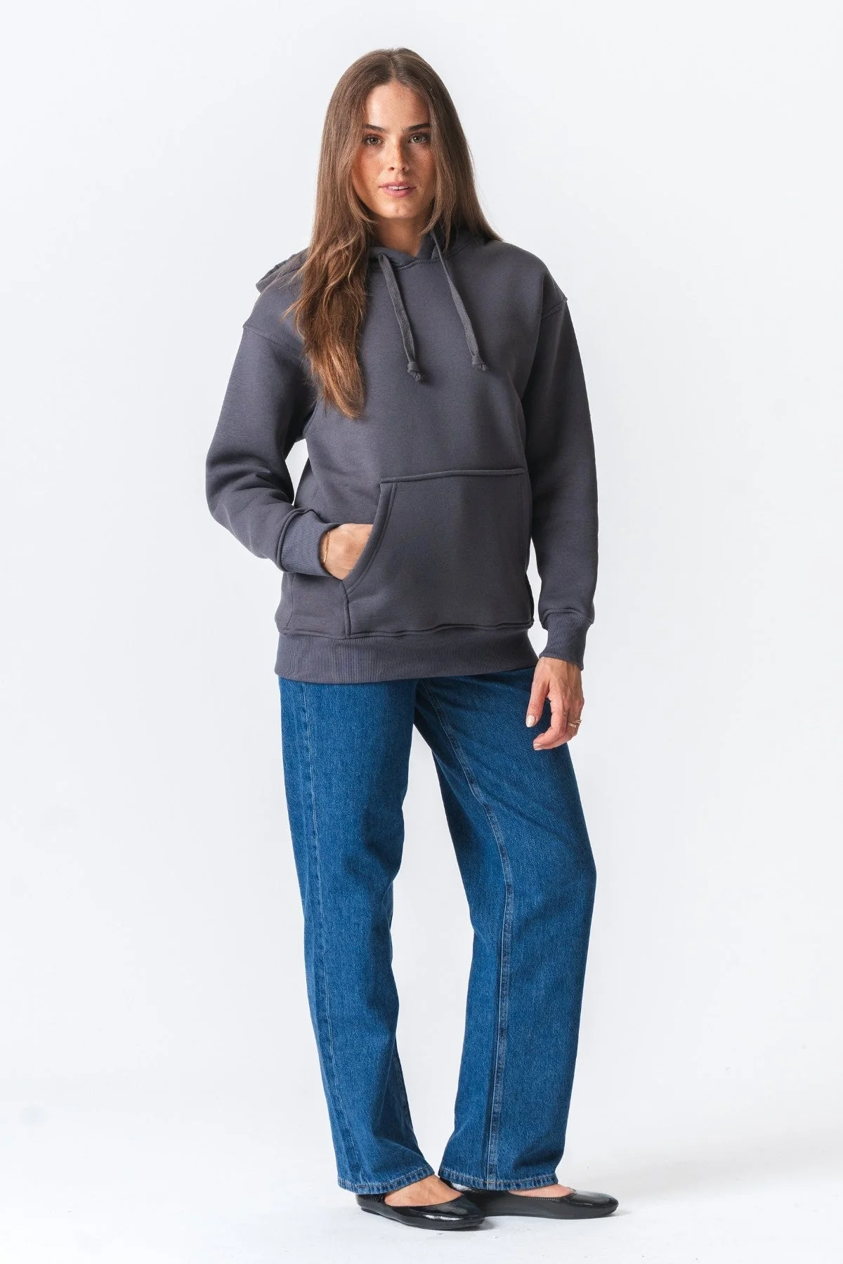 Stella Oversized Hoodie - Dark Grey - Image 5
