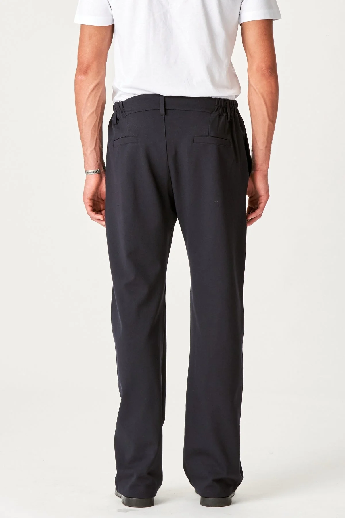 Suit Pants Loose - Navy - Image 4