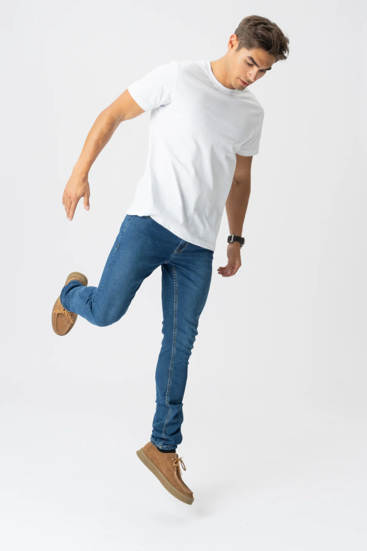 The Original Performance Jeans (Slim) - Medium Blue Denim - Image 4