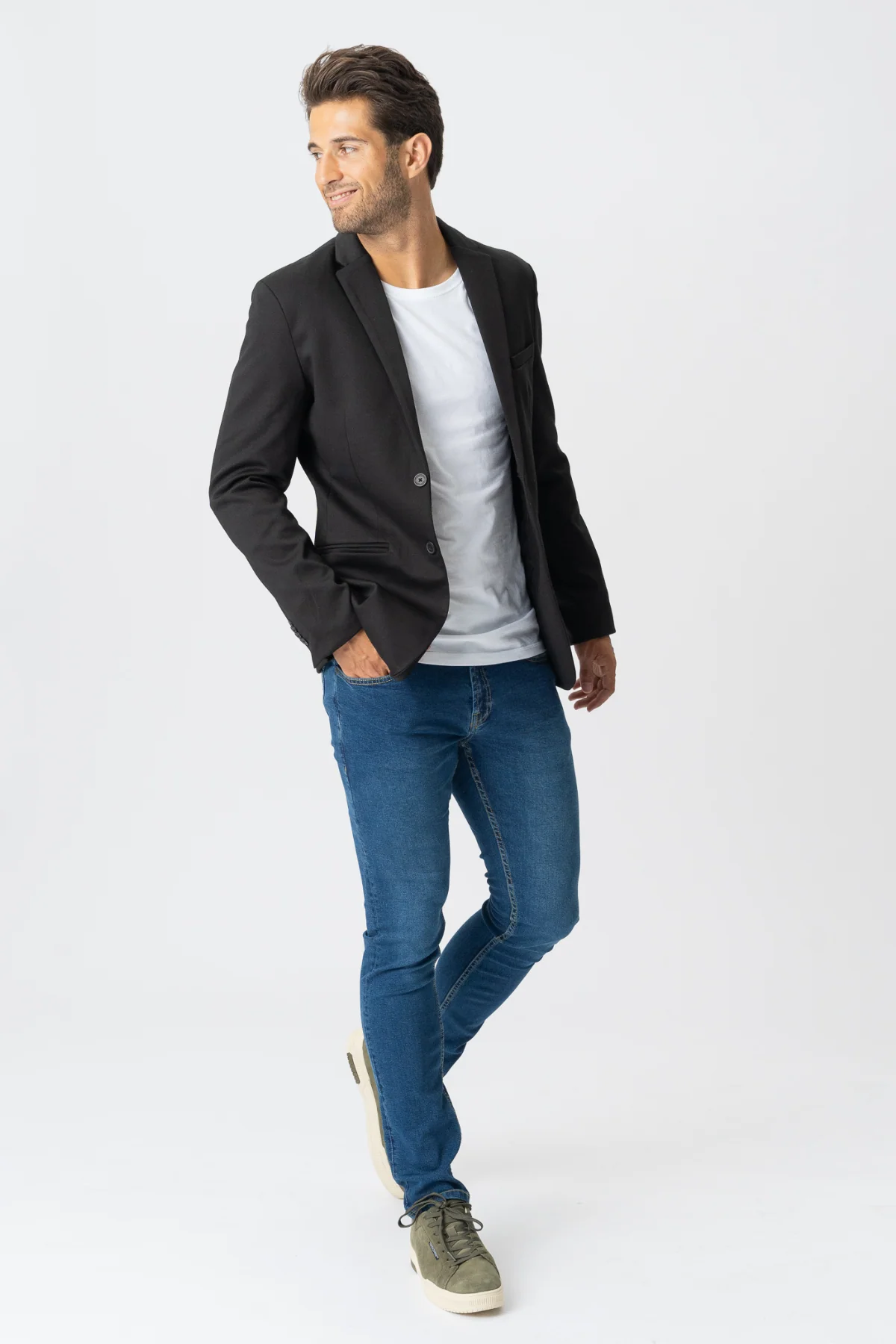 The Original Performance Jeans (Slim) - Medium Blue Denim - Image 5