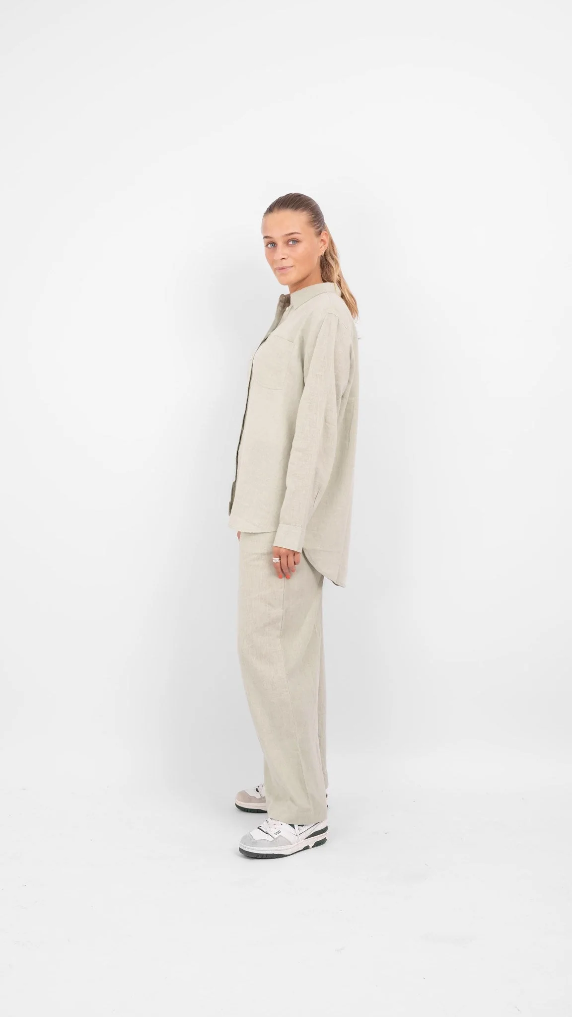 Tokyo Linen Pants - Desert Sage - Image 8
