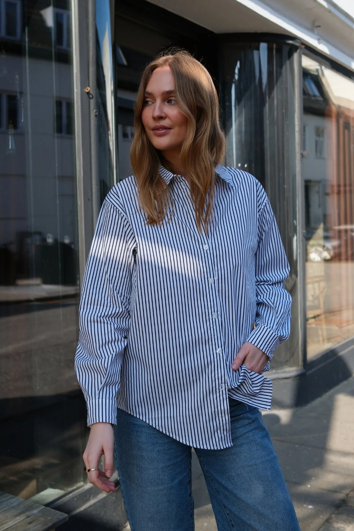 Tutta LO L/S Shirt - Black/White - Image 2