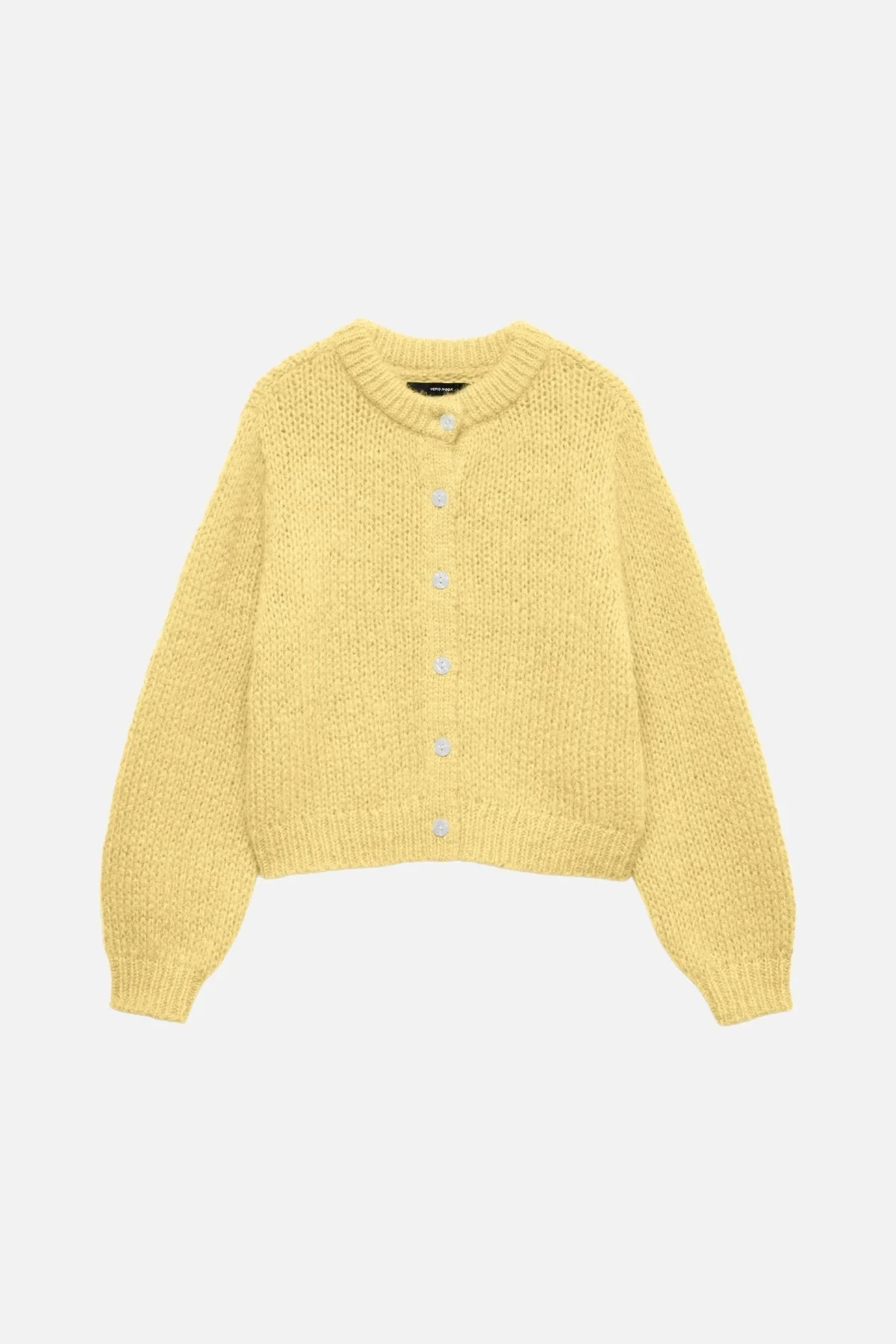 Wilo O-Neck Cardigan - Pale Banana - Image 6